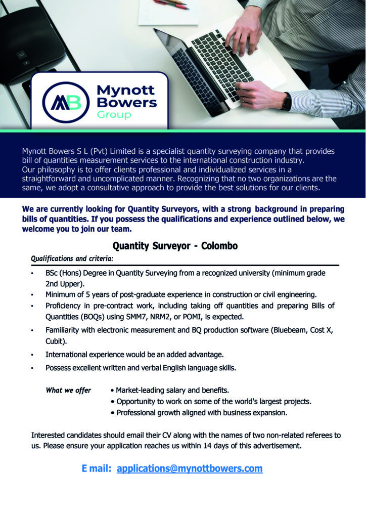 Recruitment Quantity Surveyor