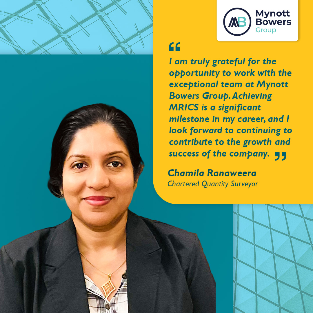 Congratulations Chamila on Achieving MRICS Status